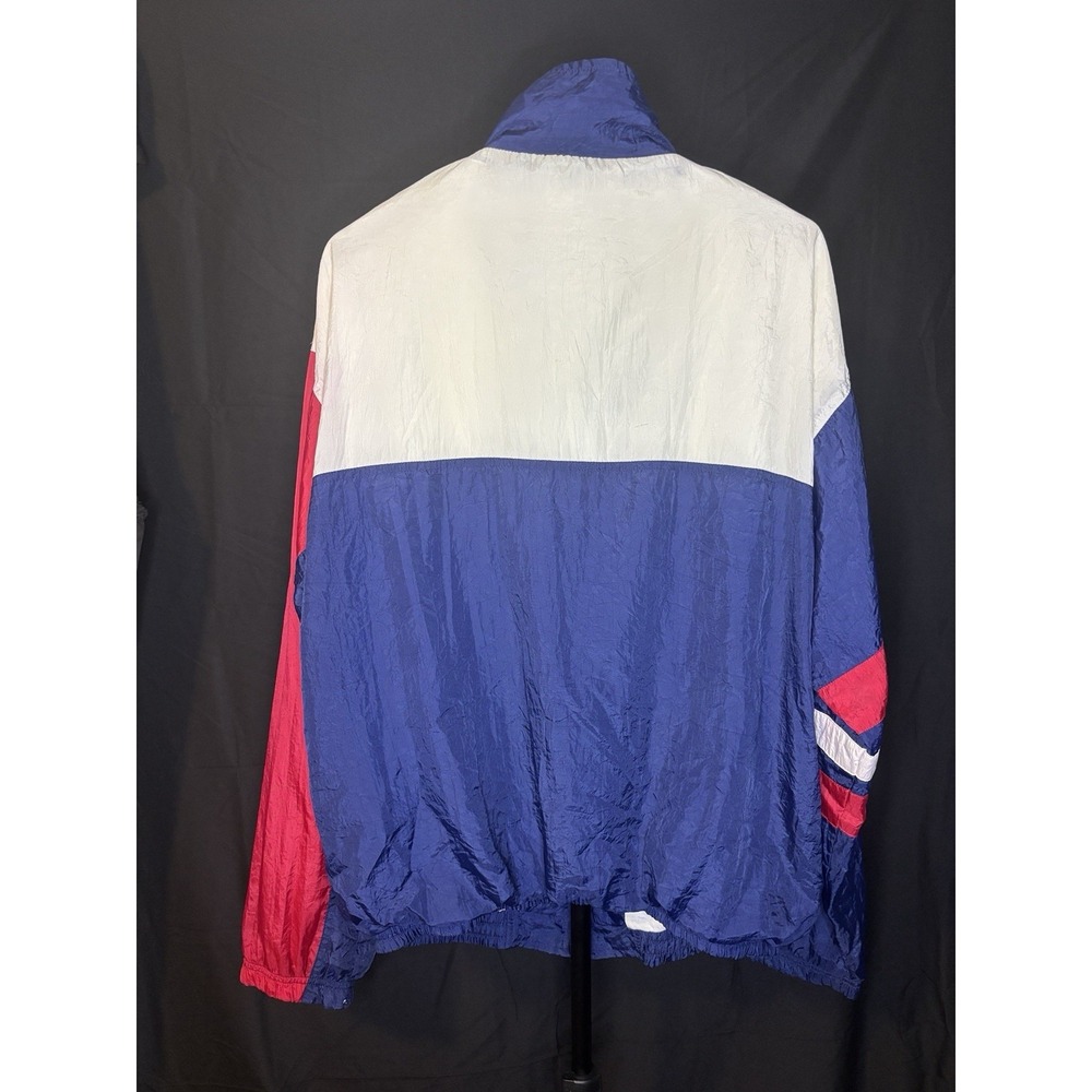 Vintage 90s Perry Ellis America Windbreaker Jacket Colorblock USA Mens L - Picture 6 of 12